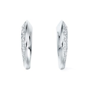 De Beers Forevermark Diamond Avaanti™ Pavé Hoop Earrings in 18K White Gold