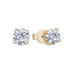 0.35 Carat TW Canadian Diamond Stud Earrings in 14K Yellow Gold