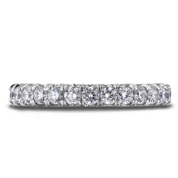 Diamond Anniversary Ring with Hidden Details in 18K White Gold - Image 2