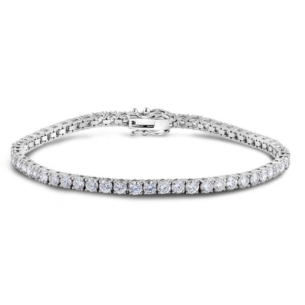 5.40 Carat TW Diamond Classic Tennis Bracelet in 14K White Gold