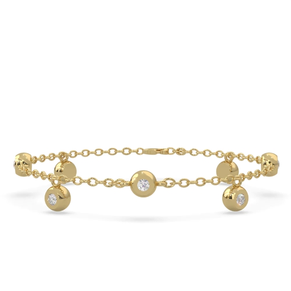Lands Collection Canadian Diamond Spirit Bracelet | Summit in Yellow Gold