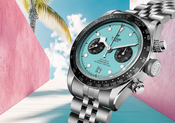 TUDOR Black Bay Chrono 41mm Steel Case, "Flamingo Blue" Dial Steel Bracelet M79360N-0024 - Image 3
