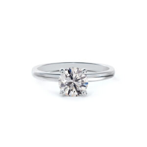 1 Carat Solitaire De Beers Forevermark Diamond Engagement Ring in 14K White Gold