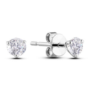 Canadian Diamond Classic Stud Earrings in White Gold 0.31 CTW