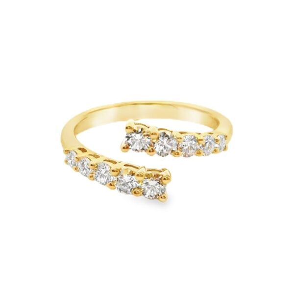 De Beers Forevermark Diamond Crossover Ring In 18K Yellow Gold