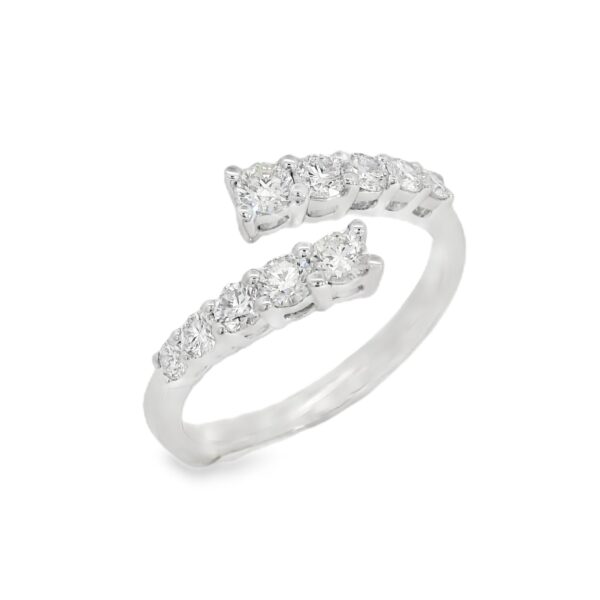 De Beers Forevermark Diamond Bypass Ring In Platinum