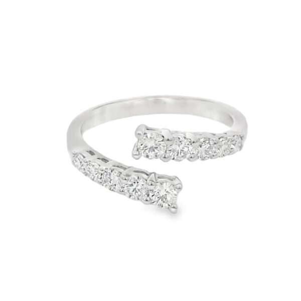 De Beers Forevermark Diamond Bypass Ring In Platinum