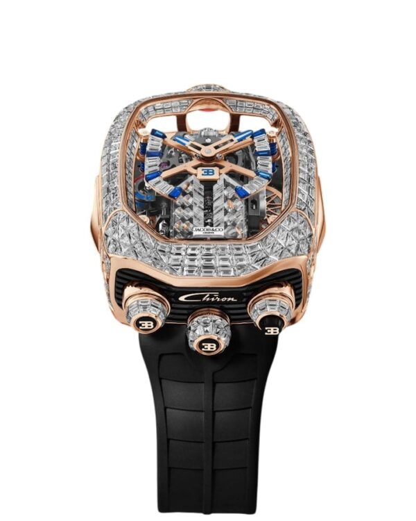 Jacob & Co. Bugatti Chiron Tourbillon Baguette 44 mm BU800.40.BD.BD.C