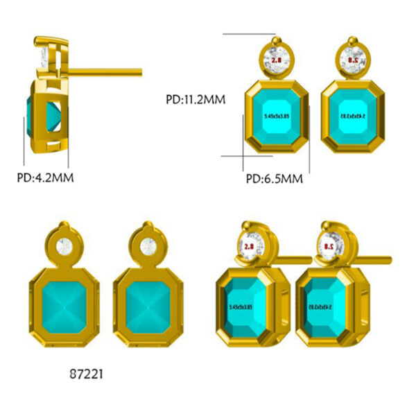 De Beers Forevermark Diamond and Non Heated Madagascar Yellow Sapphire Earrings in 18K Yellow Gold