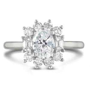 De Beers Forevermark Floral Diamond Ring in 18K White Gold