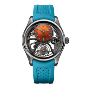 Pioneer Cylindrical Tourbillon Skeleton Spiced Aqua 3811-1203