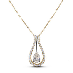 De Beers Forevermark Pear Shaped Diamond 3 In 1 Pendulum Pendant in 18K Gold