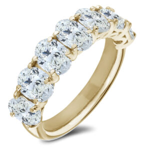 Black Label De Beers Forevermark Diamond Oval Ideal Cut Anniversary Ring In 18K Yellow Gold