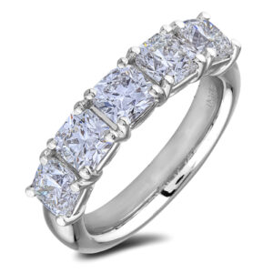 Black Label De Beers Forevermark Internally Flawless Ideal Cut Diamond Anniversary Ring In Platinum