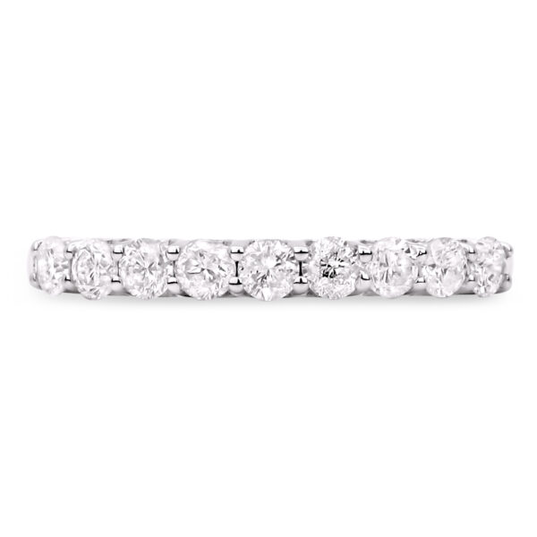 0.54 Carat TW Diamond Anniversary Ring in 14K White Gold