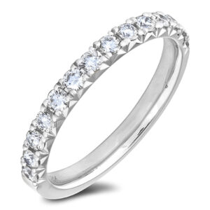 Canadian Diamond Anniversary Wedding Band Ring in 14K White Gold | 0.50 Carat TW