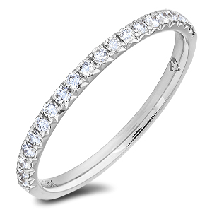 Canadian Diamond Ladies Anniversary Ring in White Gold | 0.25 Carat TW