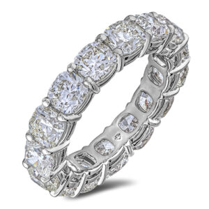 Black Label De Beers Forevermark Ideal Cut Diamond Eternity Wedding Band Ring in Platinum | 7.70 Carat TW