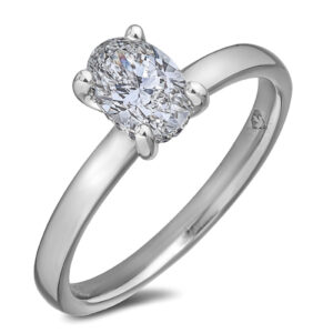 De Beers Forevermark Diamond Engagement Ring With Hidden Halo In Platinum