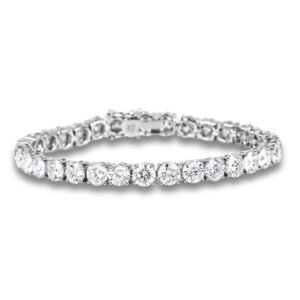 De Beers Forevermark Diamond Tennis Bracelet in 18K White Gold | 17.20 Carat TW