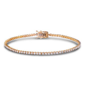 Diamond Classic Tennis Bracelet in 18K Yellow Gold 1.25 Carat TW