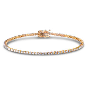 Diamond Classic Tennis Bracelet in 18K Yellow Gold 1.75 Carat TW