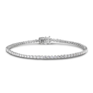 Diamond Classic Tennis Bracelet in 18K White Gold 2.50 Carat TW