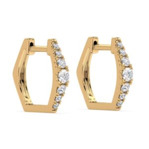 De Beers Forevermark Diamond Huggie Hoop Earrings in 18K Yellow Gold