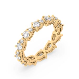De Beers Forevermark Diamond Round Brilliant Cut Eternity Ring in 18K Yellow Gold