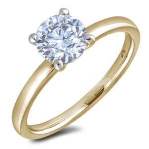 1.50 Carat GIA Certified Solitaire Diamond Engagement Ring in 14K Yellow Gold