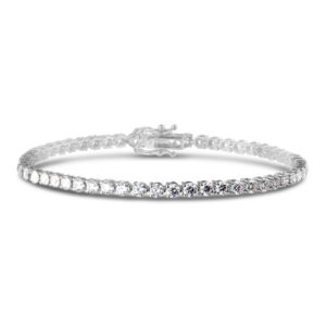 Diamond Classic Tennis Bracelet in 18K White Gold 4.47 Carat TW