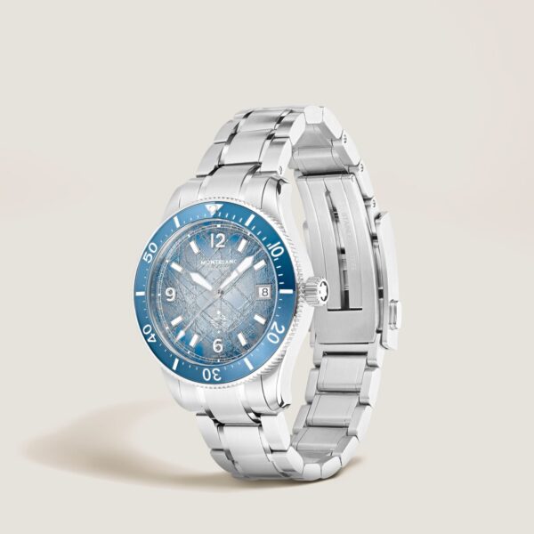 Montblanc Iced Sea Automatic Date 0 Oxygen Light blue MB134022 - Image 3