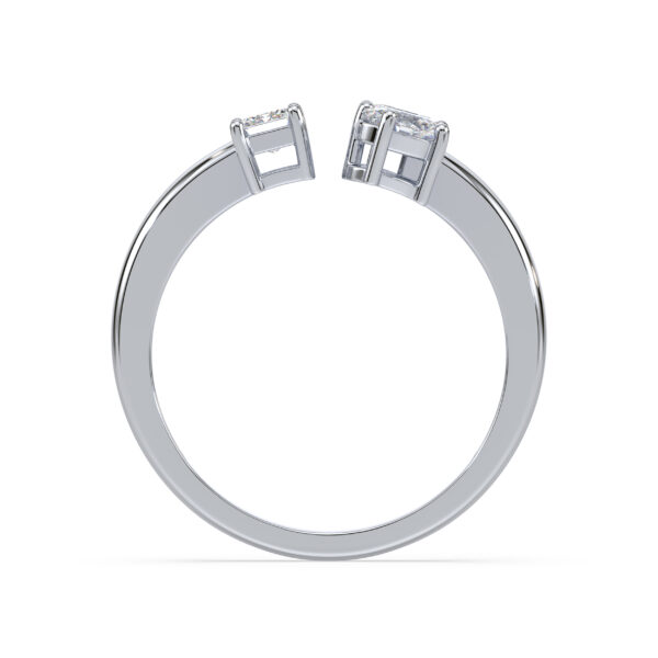 Canadian Diamond Mosaic Style Dinner Ring in White Gold