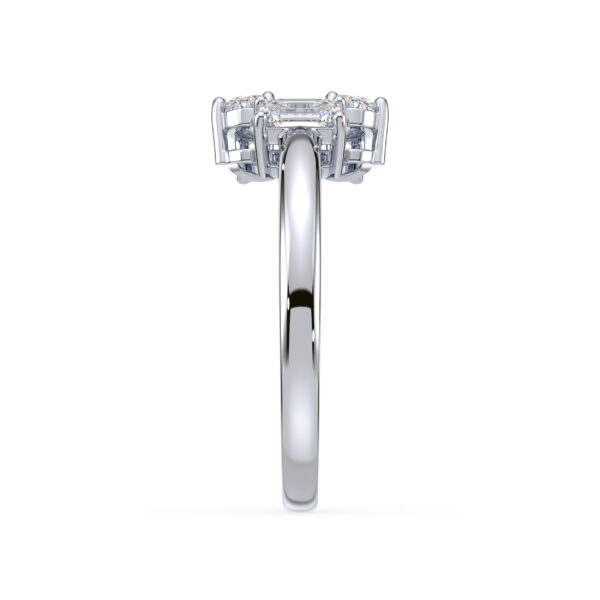 Canadian Diamond Mosaic Style Dinner Ring in White Gold