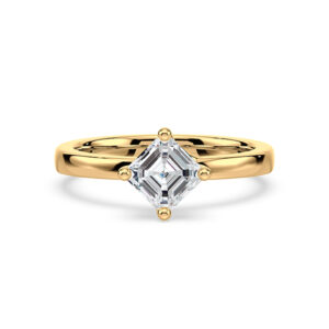 Ideal Cut Black Label De Beers Forevermark Diamond Engagement Ring in 18K Yellow Gold - 1.01 Carat (VS2 Clarity, I Color)