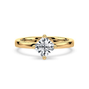 Ideal Cut Black Label De Beers Forevermark Diamond Engagement Ring in 18K Yellow Gold - 1.01 Carat (VS2 Clarity, I Color)