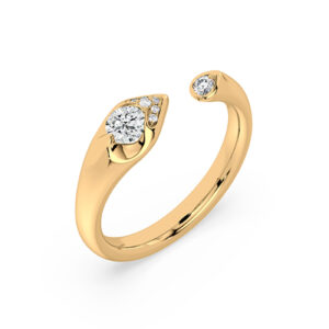 De Beers Forevermark Diamond Enchanted Open Ring in 18K Yellow Gold