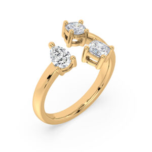 De Beers Forevermark Diamond Open Band Ring in 18K Yellow Gold