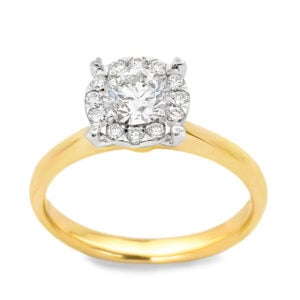 De Beers Forevermark Diamond Halo Ring in 18K Gold