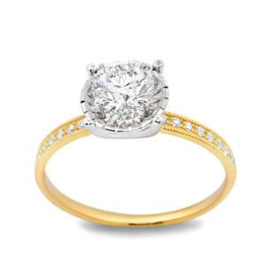 De Beers Forevermark Diamond Miracle Setting Ring in 18K Gold