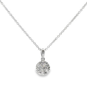 De Beers Forevermark Diamond Flower Pendant In 18K White Gold