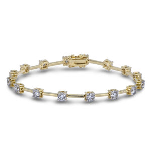 Canadian Diamond Bracelet in Yellow Gold