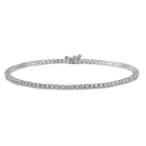 Canadian Diamond Tennis Bracelet in White Gold | 0.75 Carat TW