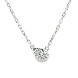 De Beers Forevermark Diamond Necklace In 18K White Gold