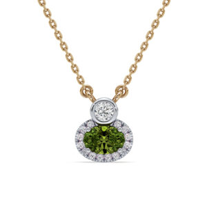De Beers Forevermark Diamond & Natural Color-Change Alexandrite Halo Pendant in 14K Gold