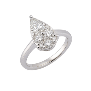 GIA and De Beers Forevermark Diamond Ring in Platinum