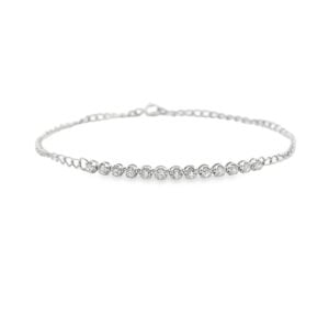 Dainty Diamond Bracelet in White Gold | 0.25 Carat TW