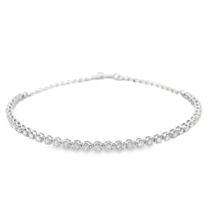 Dainty Diamond Bracelet in White Gold | 0.75 Carat TW