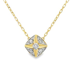 De Beers Forevermark Diamond Starburst Necklace in 18K Yellow Gold