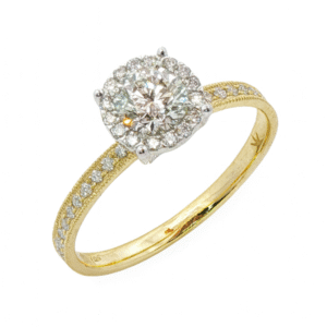 De Beers Forevermark Diamond Halo Ring in 18K Gold